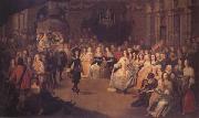 Hieronymus Janssens Charles II Dancing at a Ball at Court (mk25) USA oil painting artist